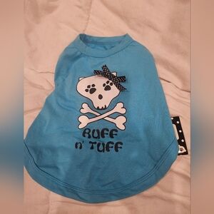 Doggone Gorgeous Ruff 'N' Tuff Blue Muscle Tee